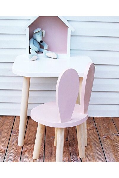 SEAPOL Çocuk Aktivite Masa Takımı - Pempe Tavşan - 1 Adet Masa Ve 2 Adet Sand...