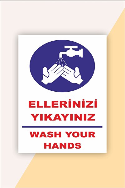 karbonsoft Znak upozorenja o bezbednosti na radu: Operite ruke