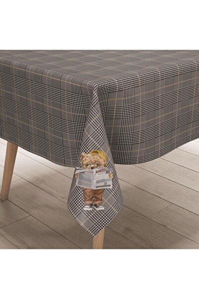 Adawall Teddy Bear Teddies Tablecloth - (Fine Linen, International Washing and Fading Certificate)