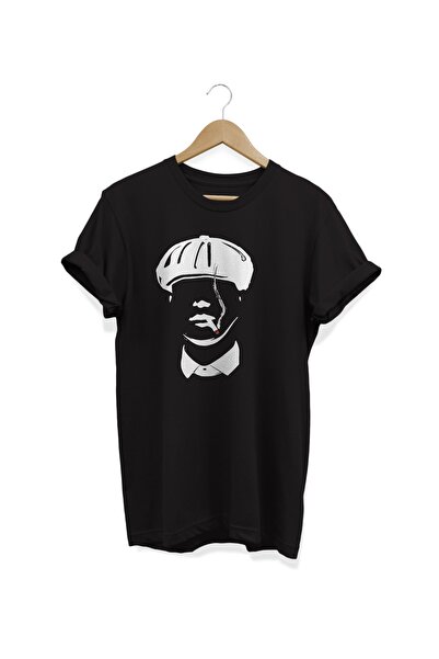 WİDİ Puro Štampano crna T-shirt