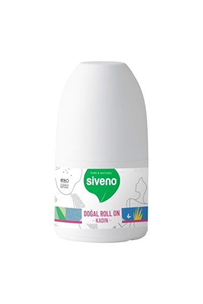 Siveno %100 Doğal Roll-On Kadın Deodorant Ter Kokusu Önleyici Bitkisel Leke B...