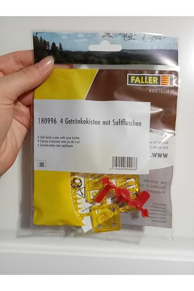 Faller 1:87 Ho Juice Bottles With 4 Beverage Safe Model -180996