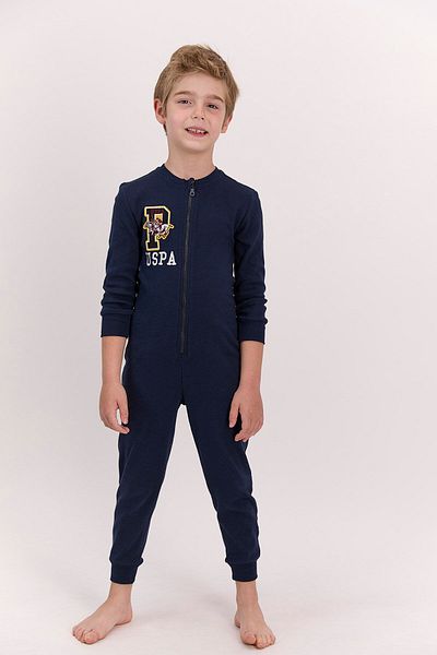 U.S. Polo Assn. بذلة الصبي الأزرق الداكن