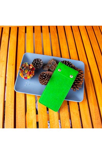 garaccu Special Design Glasses Case Double Click Green