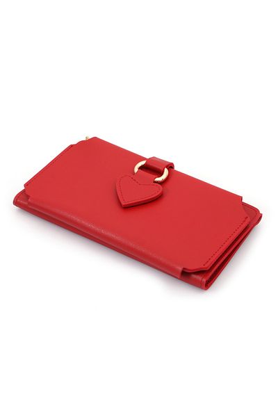 Womancraft Women's Wallet Soft Leather Buckle Wallet