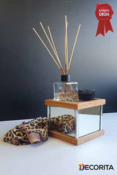 Decorita Şamdan | Ayna Şamdan - Mum Altlığı | 14cm x 12cm