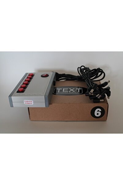 TEXT Pedal Adaptörleri (ALTI PEDAL)
9v 3000ma, Altı Pedal Çalıştırmak Için