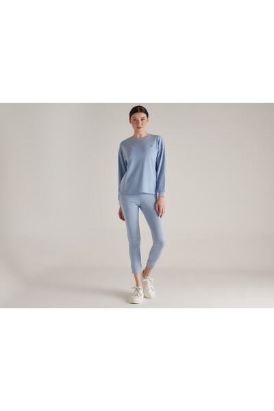United Colors of Benetton بنطال رياضي نسائي Bnt-w045 أزرق