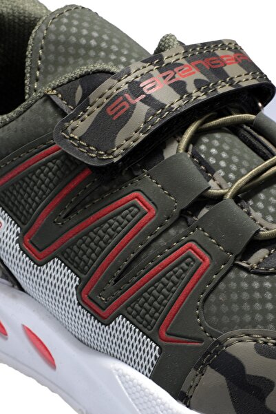 Slazenger Edelıne Sneaker Erkek Çocuk Ayakkabı Haki Kamuflaj