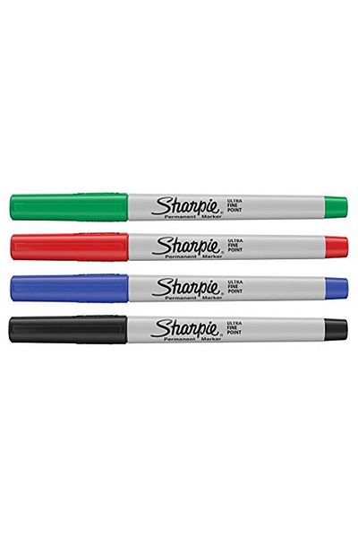 Sharpie Ultra Fine, Super Fine Tip, Mixed 4 Pack