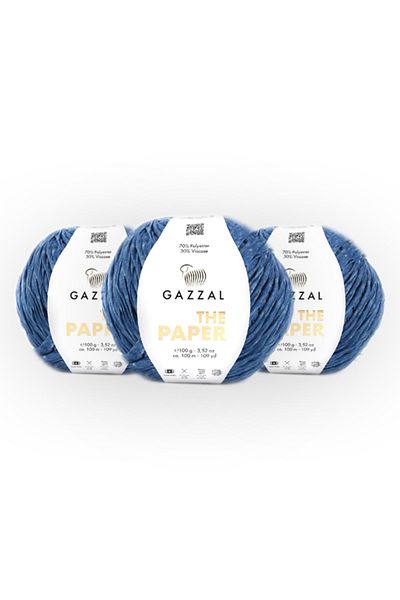 Gazzal The Paper 3 Pack Μαλακό Χαρτί Σχοινί Πλεκτό Χέρι, 100 Gr, 100 Mt Taka Yarn (3953)
