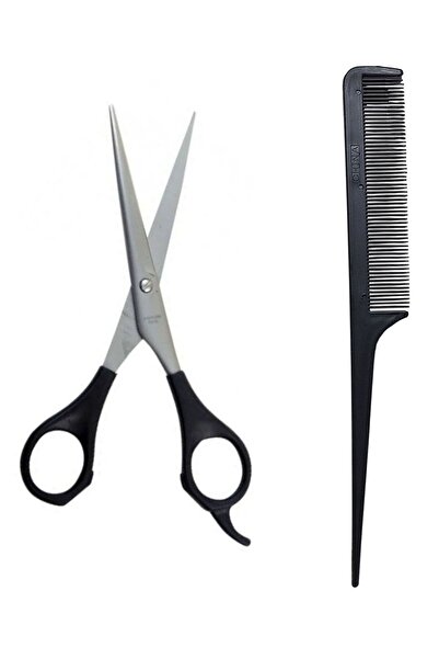 Alsun Set de bărbierit Vivyan pentru coafor, foarfece de coafor din oțel + pieptene Set special