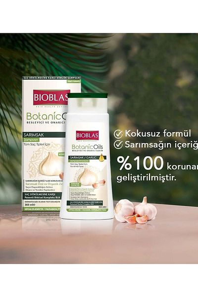 Bioblas Botanic Oils Shampoo Garlic (All Hair Types) 360 ml