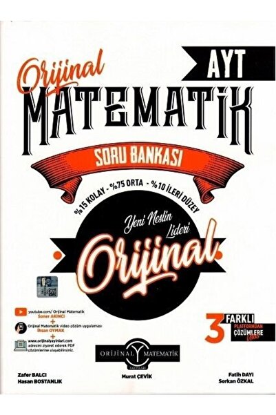 Orijinal Yayınları Ayt Matematik Soru Bankası Yeni Baskı