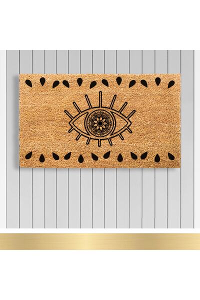 Paspashello , Design Koko Kapı Önü Paspas / Pvc Taban / Model; Mandala Göz
