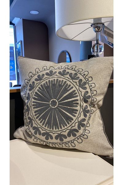 Doqu Home Πάντορα Μαξιλάρι 050x050 Ανατολία Ανθρακί
