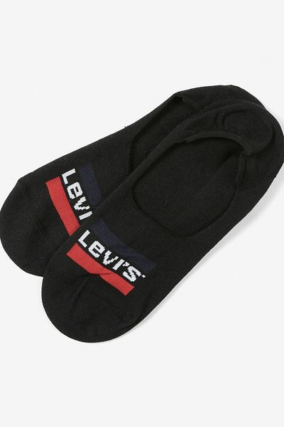 Levi's Мъжки 2 чифта черни чорапи тип балерина 37157-0083