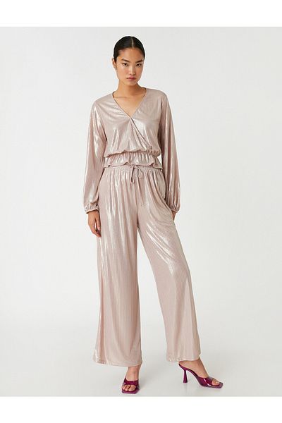 Koton Sparkly Wide Leg Trousers