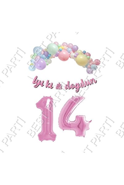 BEST PARTİ DOĞUM GÜNÜ PARTİ SÜSLERİ مجموعة بالونات معكرونة مكتوبة بالخط العرب...