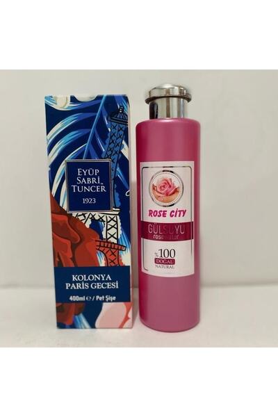Eyüp Sabri Tuncer Paris Gecesi 400ml Kolonya Alana Rose City 380ml Doğal Güls...