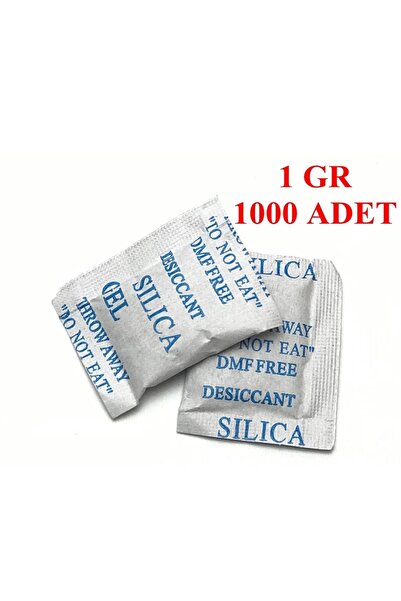 Burak Kırtasiye Silika Jel - Nem Alıcı - Rutubet Önleyici - 1 Gr - 1000 Adet