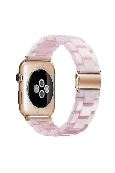 BİPOWER E2m Apple Watch 42-44mm Krd-25 Resin Toz Pembesi K