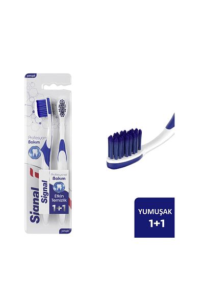 Signal Professional Care Effective Cleaning 1+1 Toothbrush (soft)