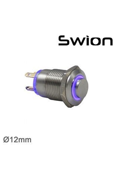 Swion 12 Mm Halka Ledli (buton) 4p Ip65 12v Beyaz