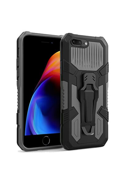 Smart Tech Iphone 8 Plus Uyumlu Zırh Tank Kılıf Yüksek Koruma