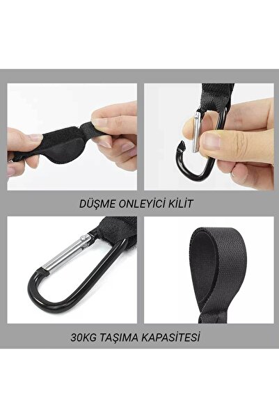 RevuBaby ATOM Puset Kancası Bebek Arabası Askı Aparatı 2 Adet Metal