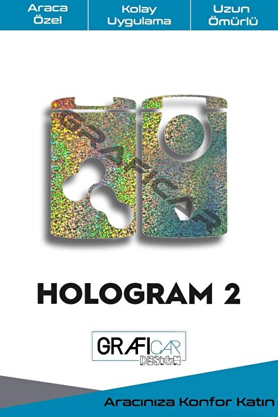 GRAFİCAR ملصق غطاء بطاقة المفتاح المتوافق مع رينو