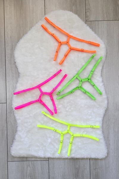 bayansepeti Ayarlanabilir Metal Aksesuarlı Esnek Lastik 4 Lü Paket Fantezi St...