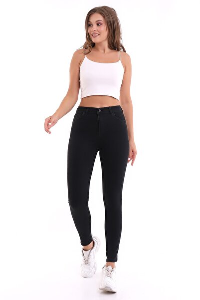 Winmoda34 Μαύρο τζιν Παντελόνι Lycra Jeans