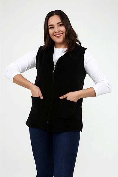Nehir tekstil Unisex Black Fleece Vest