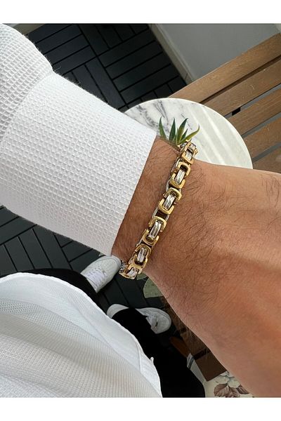 Jack Ferrero Men's Steel Color-Free Invoice Bracelet
