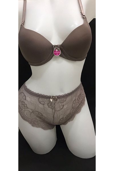 ECEM YILDIZ Micro Padded Supported Bra Set