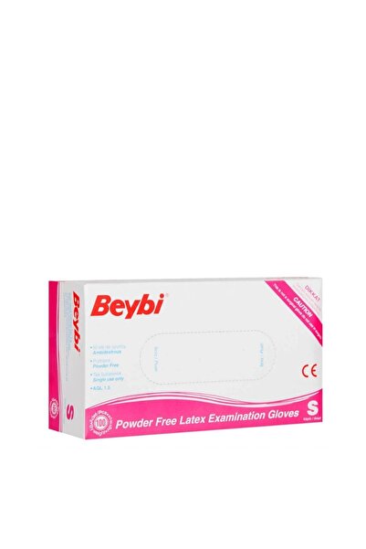 Beybi Pudrasız Lateks Muayene Eldiveni 100 Lü 1 Paket S