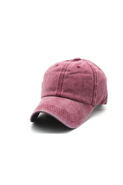 Accesory City Plain Antique Unisex Denim Hat
