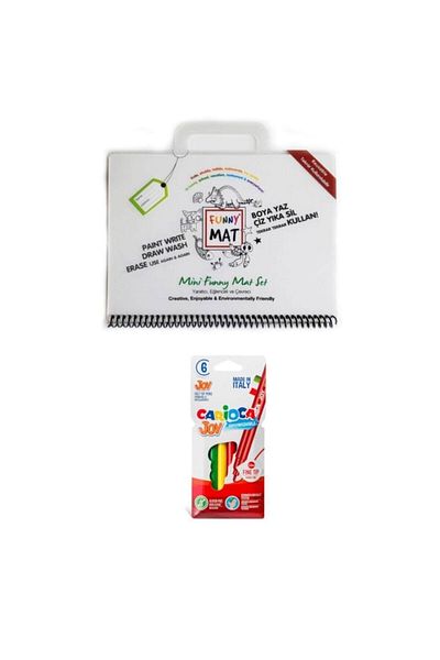 Akademi Çocuk -covoraș amuzant - Mini set (set de călătorie) și Carioca Joy 6 piese