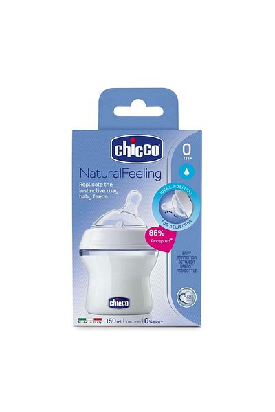 Chicco Natural Feeling Pp Baby Bottle with Silicone Nipple 0 Months 150ml
