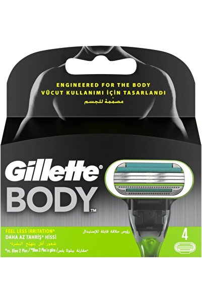 Gillette Body Vücut Için 4'lü Tıraş Bıçağı Özel Seri