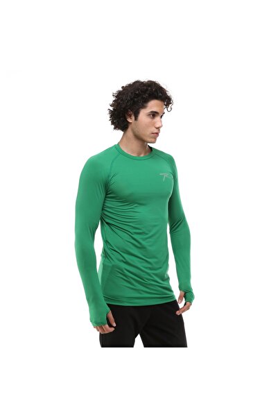 raru Ignıs Green Long Sleeve Technical Performance Sports T-shirt