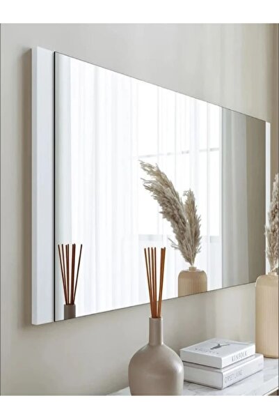 TNCN Mobilya Tncn Boy Aynası , Salon , Mutfak Antre Dekoratif Ayna Beyaz-siya...