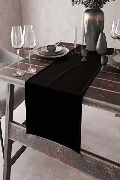Viva Home Premium Suede Black Runner - Τραπεζομάντιλο 40x140cm Ανθεκτικό στου...