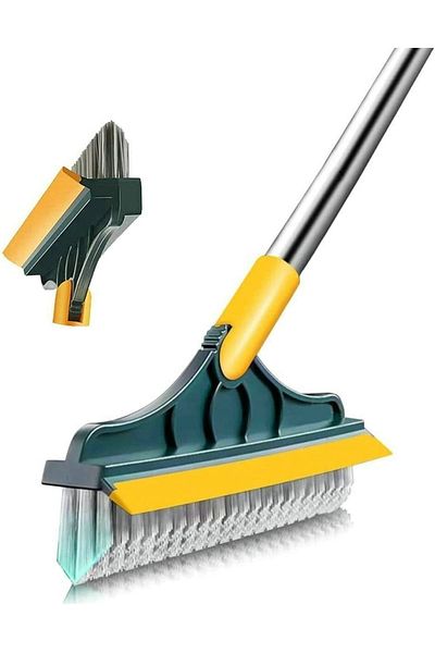 Ekostem Triangle Hard Ended Floor Corner Cleaning Brush with Rotating Head
