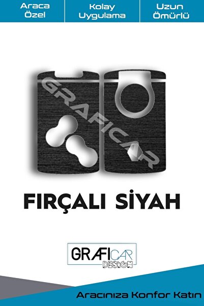 GRAFİCAR ملصق لاصق لبطاقة مفاتيح رينو - عمر طويل - قطع جاهز متوافق مع واحد