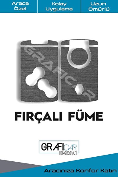GRAFİCAR ملصق لاصق لبطاقة مفاتيح رينو - عمر طويل - قطع جاهز متوافق مع واحد