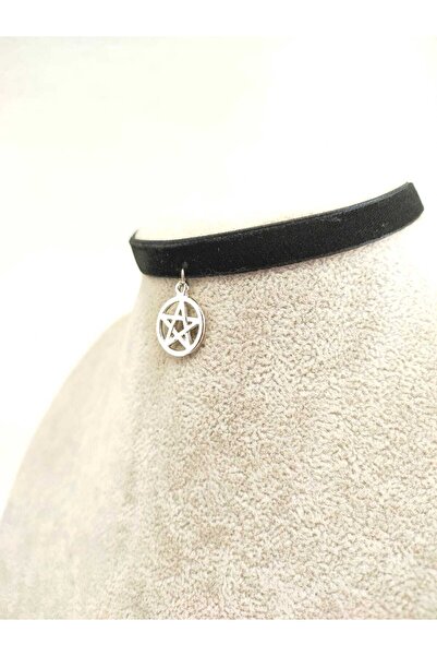 Fugusugu Lill Pentagram Kadife Choker