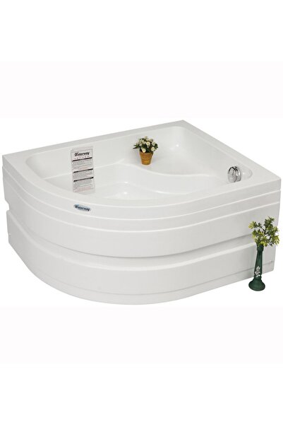 Waterway Palma Oturmalı Mini Oval Küvet 100x80 H:43 Gövde+metal Ayak+ön Panel