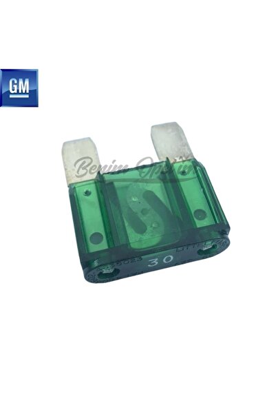 GM Opel Ve Chevrolet Yeşil 30 Amper Büyük Sigorta 2.9x3.5cm Orijinal Uyumlu